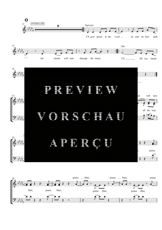 gallery: Praise Him, , Gemischter Chor SAM/Solo opt. und Klavier