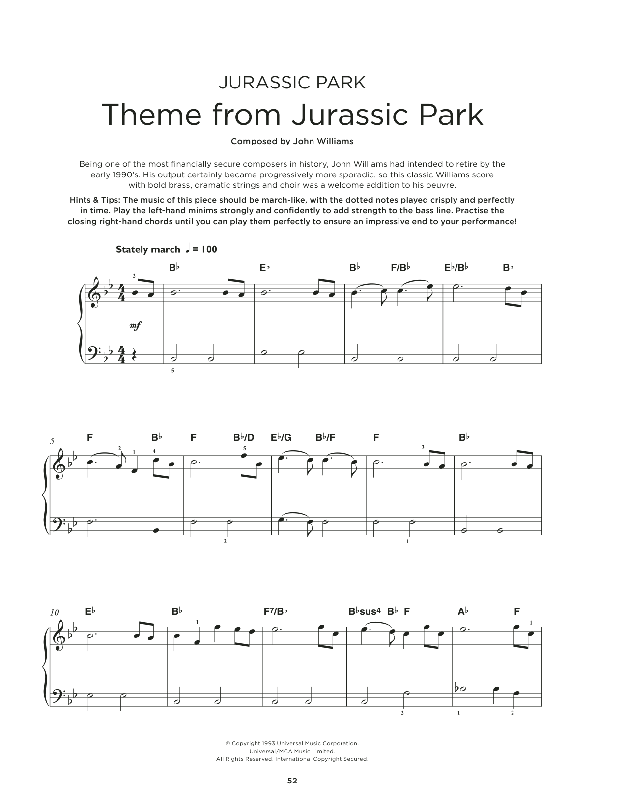 Produktbild zu:  Theme From "Jurassic Park" - John Williams