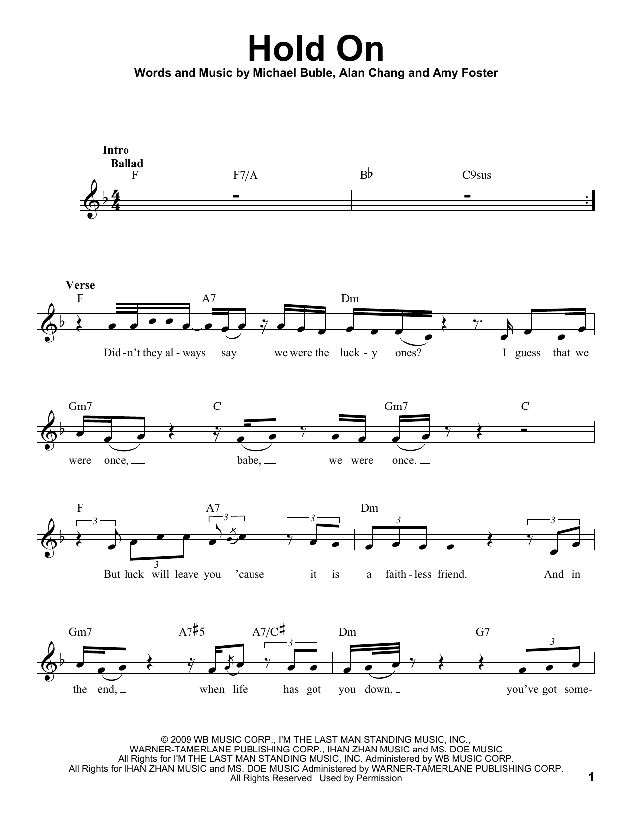 Produktbild zu: Hold On