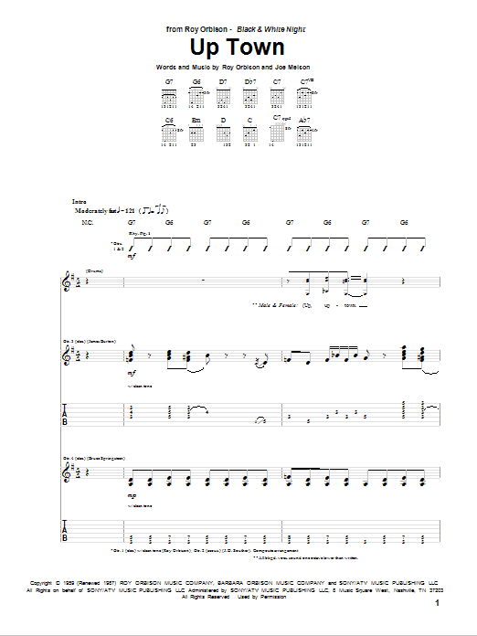 Product gallery: Page 1 of 1 Up Town, Roy Orbison