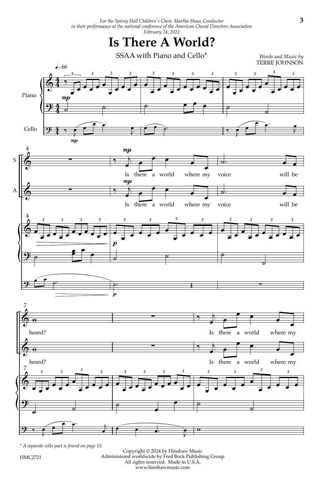 Produktgalerie: Seite 1 von 1 Is There A World?, Terre Johnson, Chor