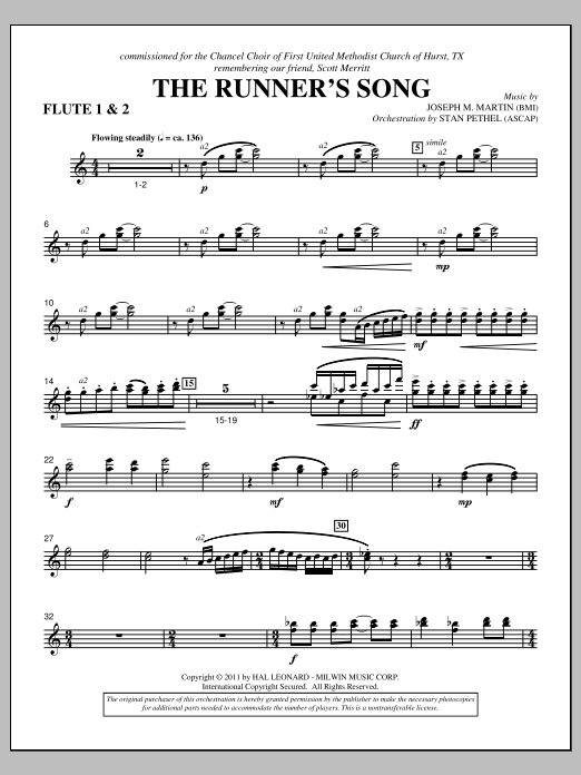 Produktbild zu: The Runner's Song - Flute 1 & 2