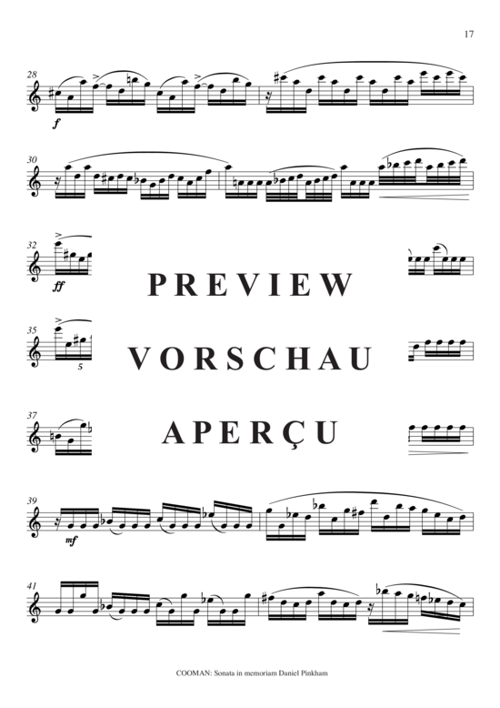 Product gallery: Page 18 of 19 Sonata in memoriam Daniel Pinkham , , (transverse flute)