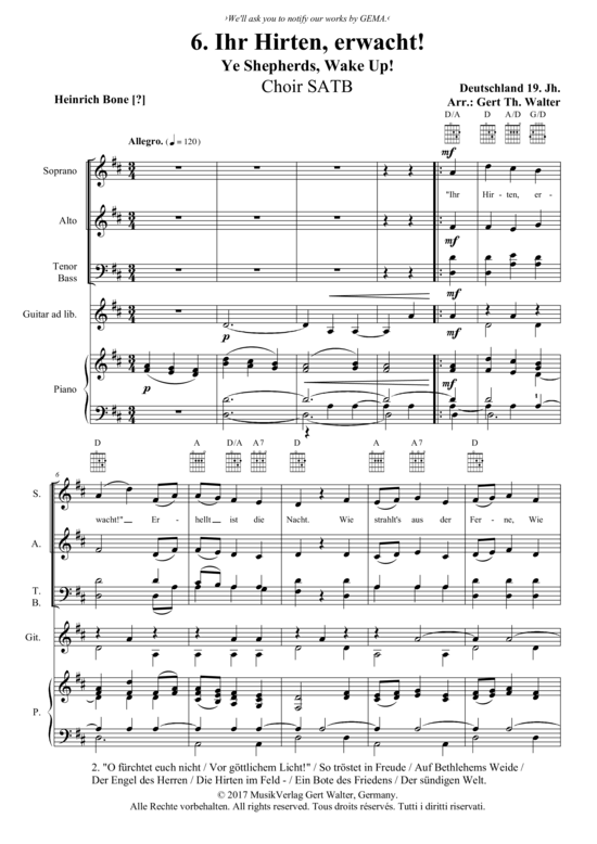 Produktbild zu: Ihr Hirten, erwacht Traditional