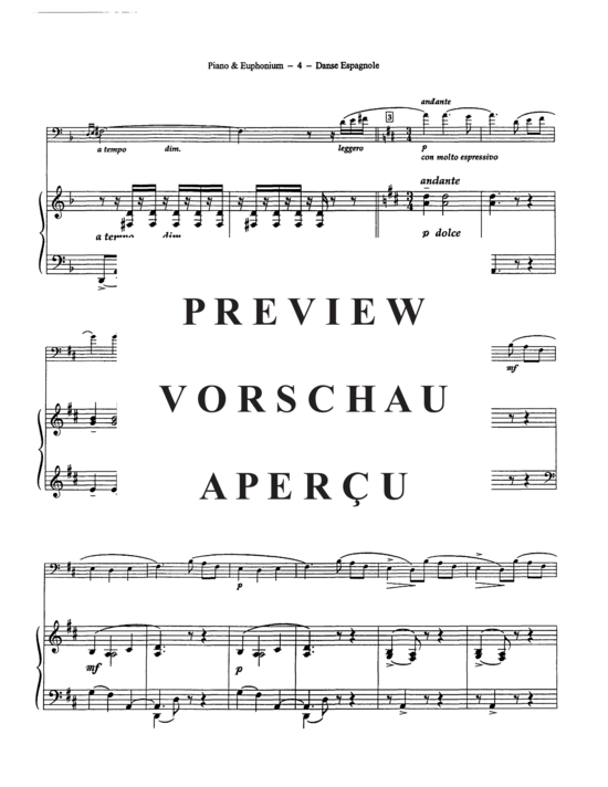 Product gallery: Page 6 of 15 Danse Espagnole , , (euphonium + piano)