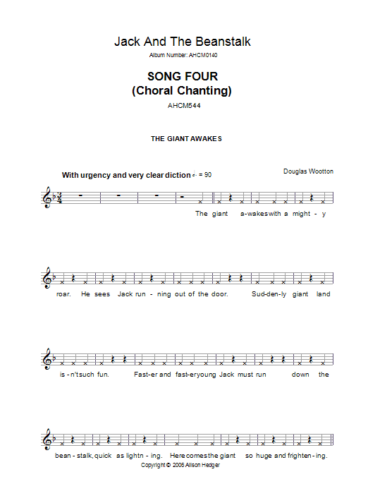 Produktbild zu: Song 4 (from Jack And The Beanstalk)