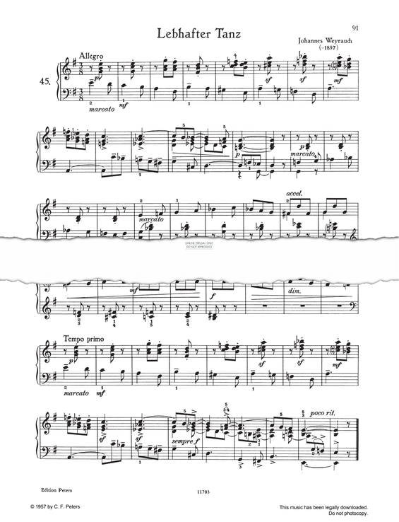 Produktgalerie: Seite 1 von 1 Lebhafter Tanz E-Minor, Johannes Weyrauch, Klavier