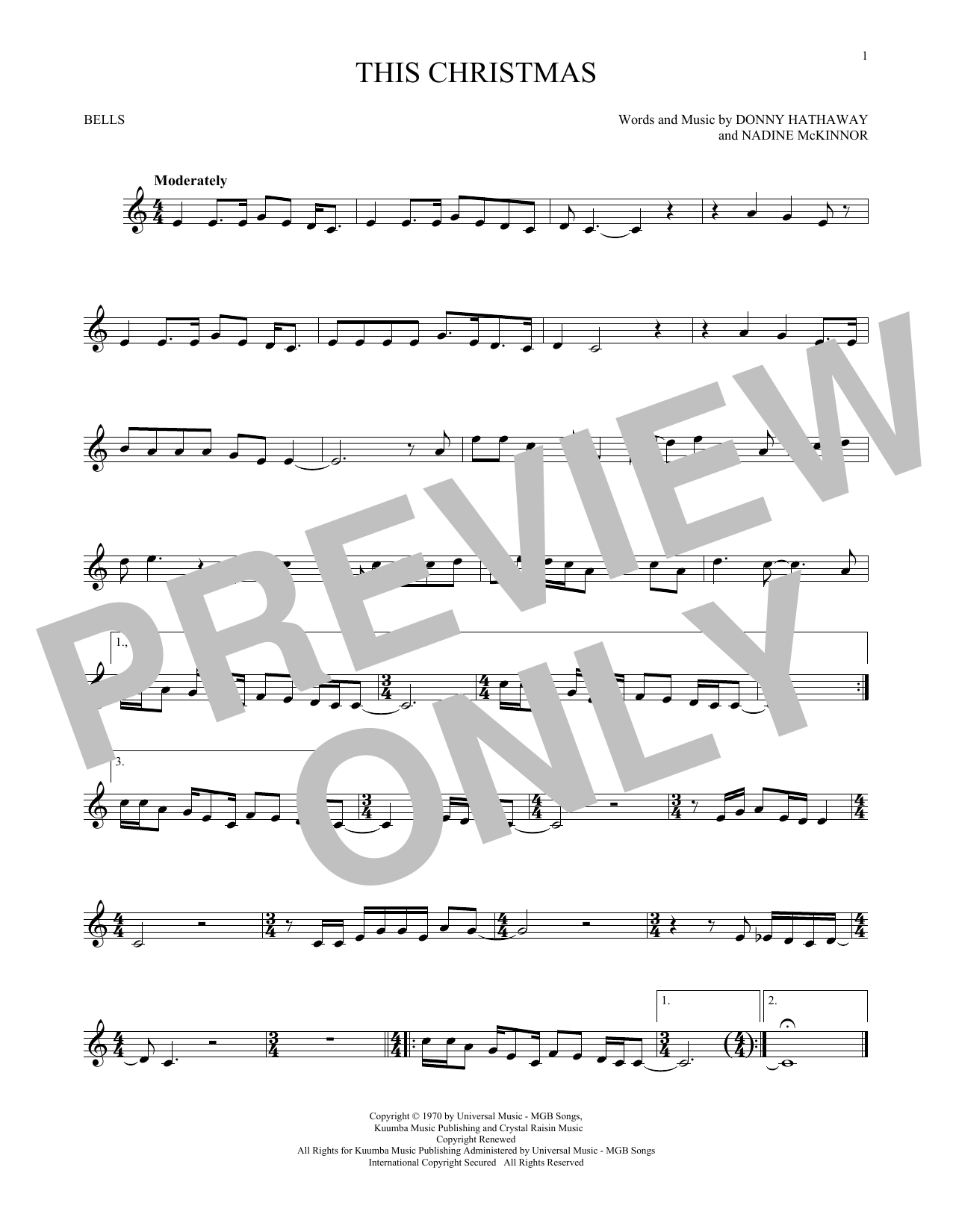 Produktgalerie: Seite 1 von 1 This Christmas, Donny Hathaway, Percussion