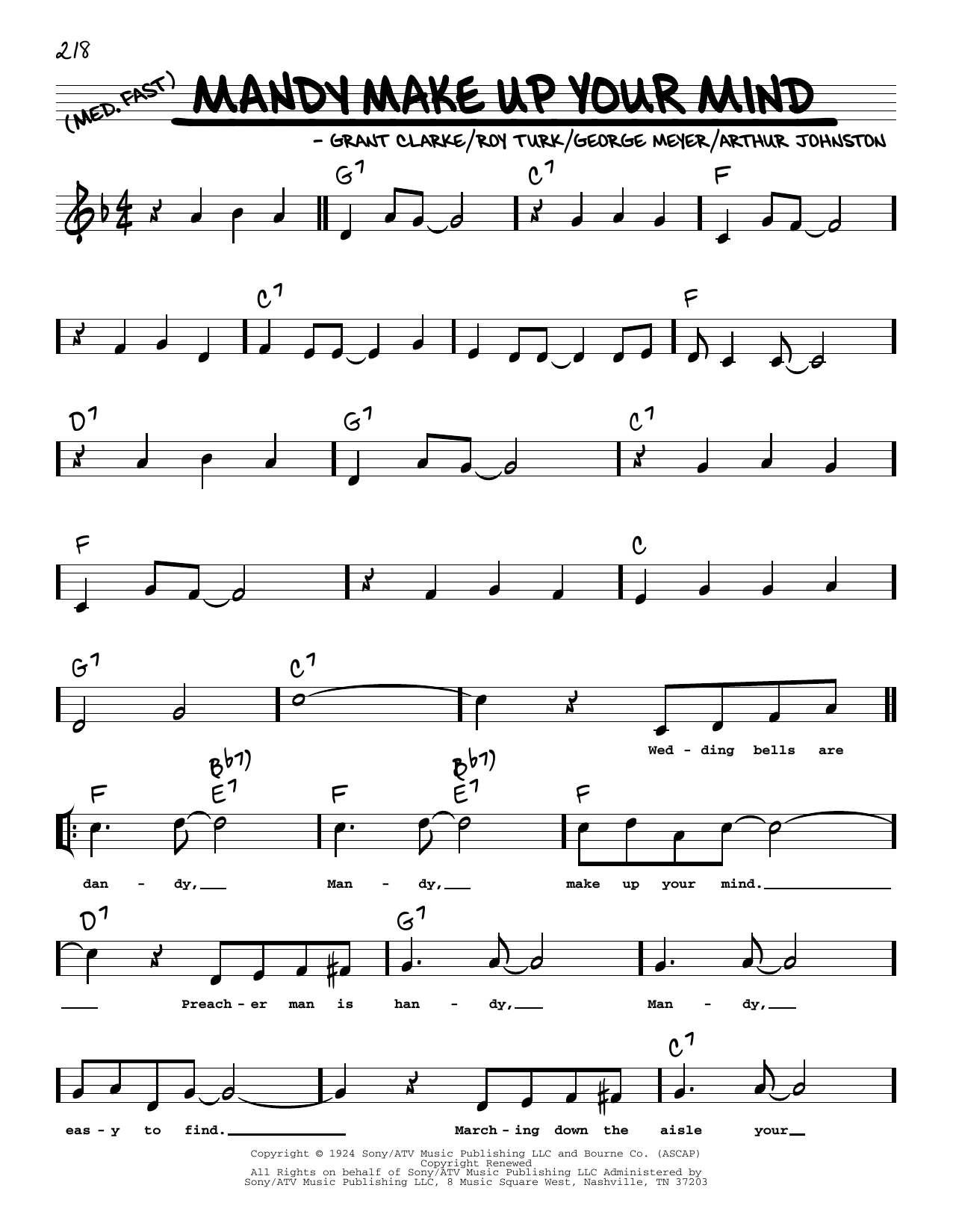 Produktbild zu: Mandy Make Up Your Mind (arr. Robert Rawlins)