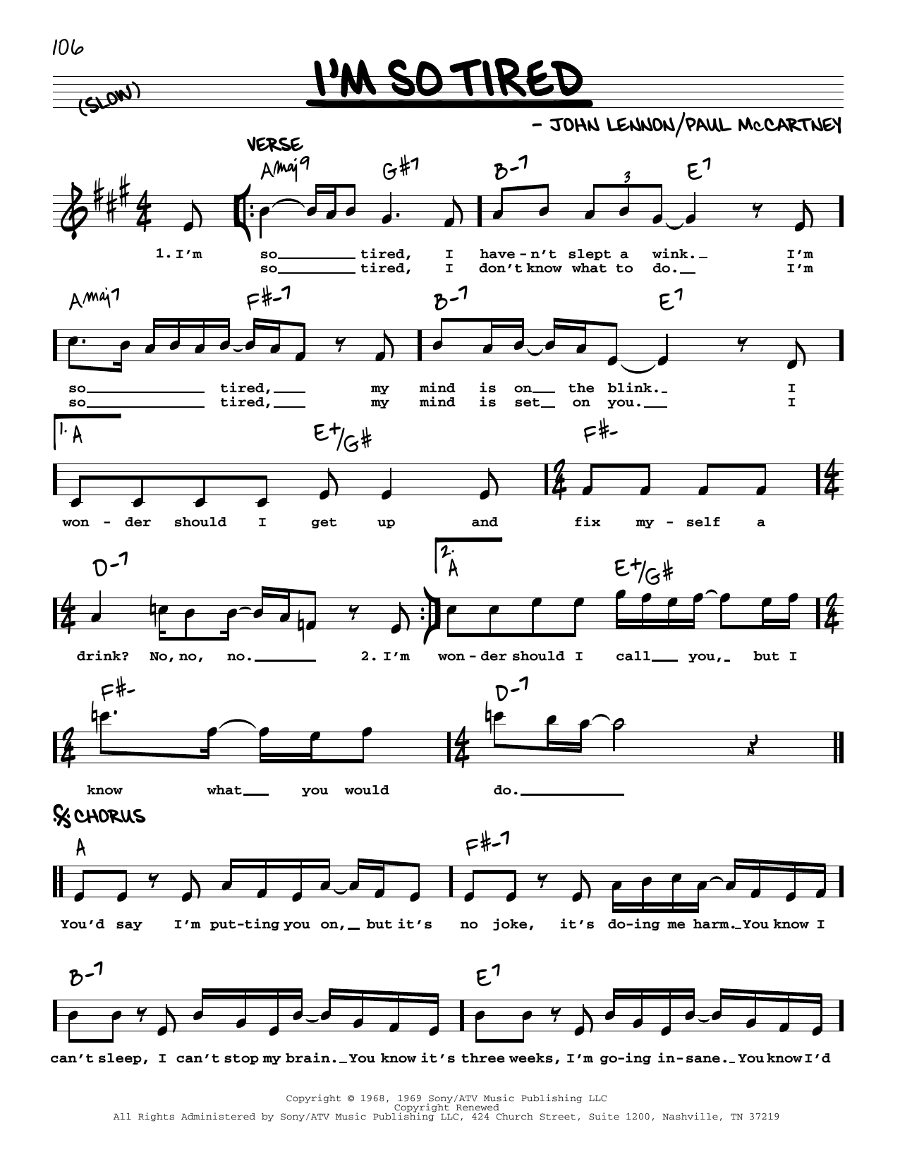 Product gallery: Page 1 of 1 I'm So Tired [Jazz version], The Beatles