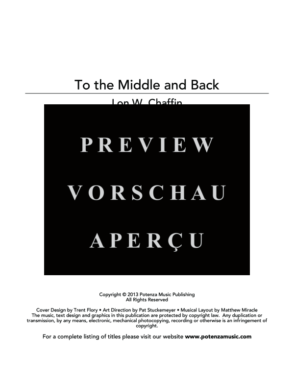 Produktgalerie: Seite 3 von 11 To the Middle and Back, , (Holzbläser Quintett)
