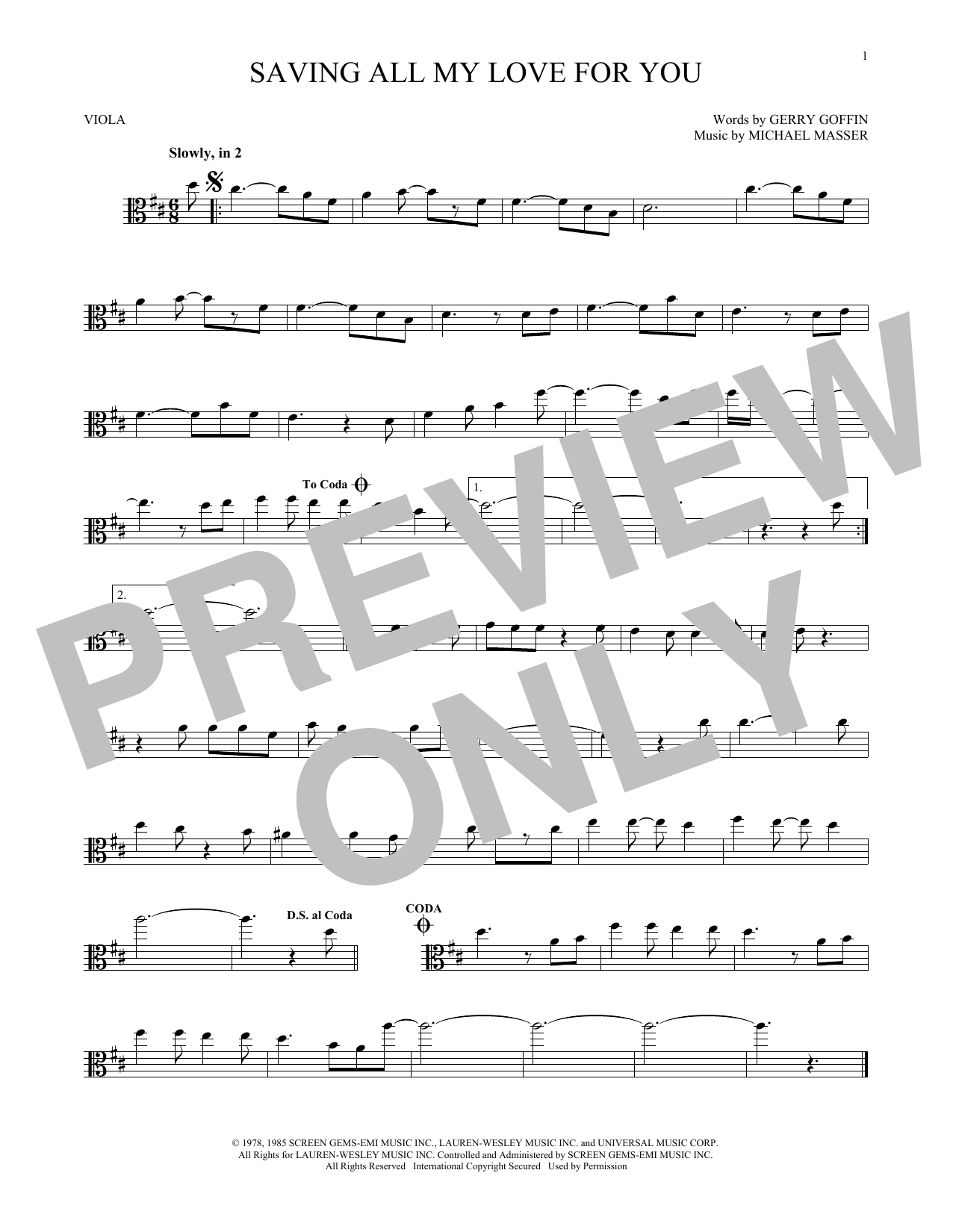 Product gallery: Page 1 of 1 Saving All My Love For You, Whitney Houston