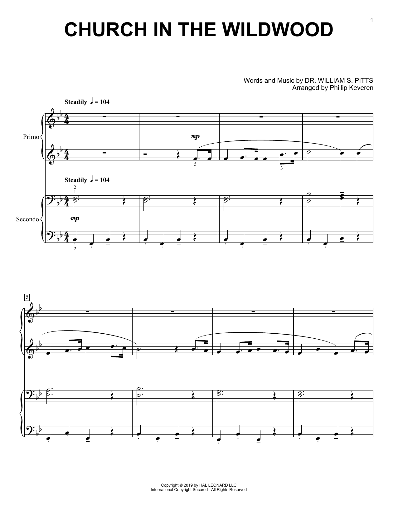 Produktgalerie: Seite 1 von 1 Church In The Wildwood (arr. Phillip Keveren), Dr. William S. Pitts, Klavier