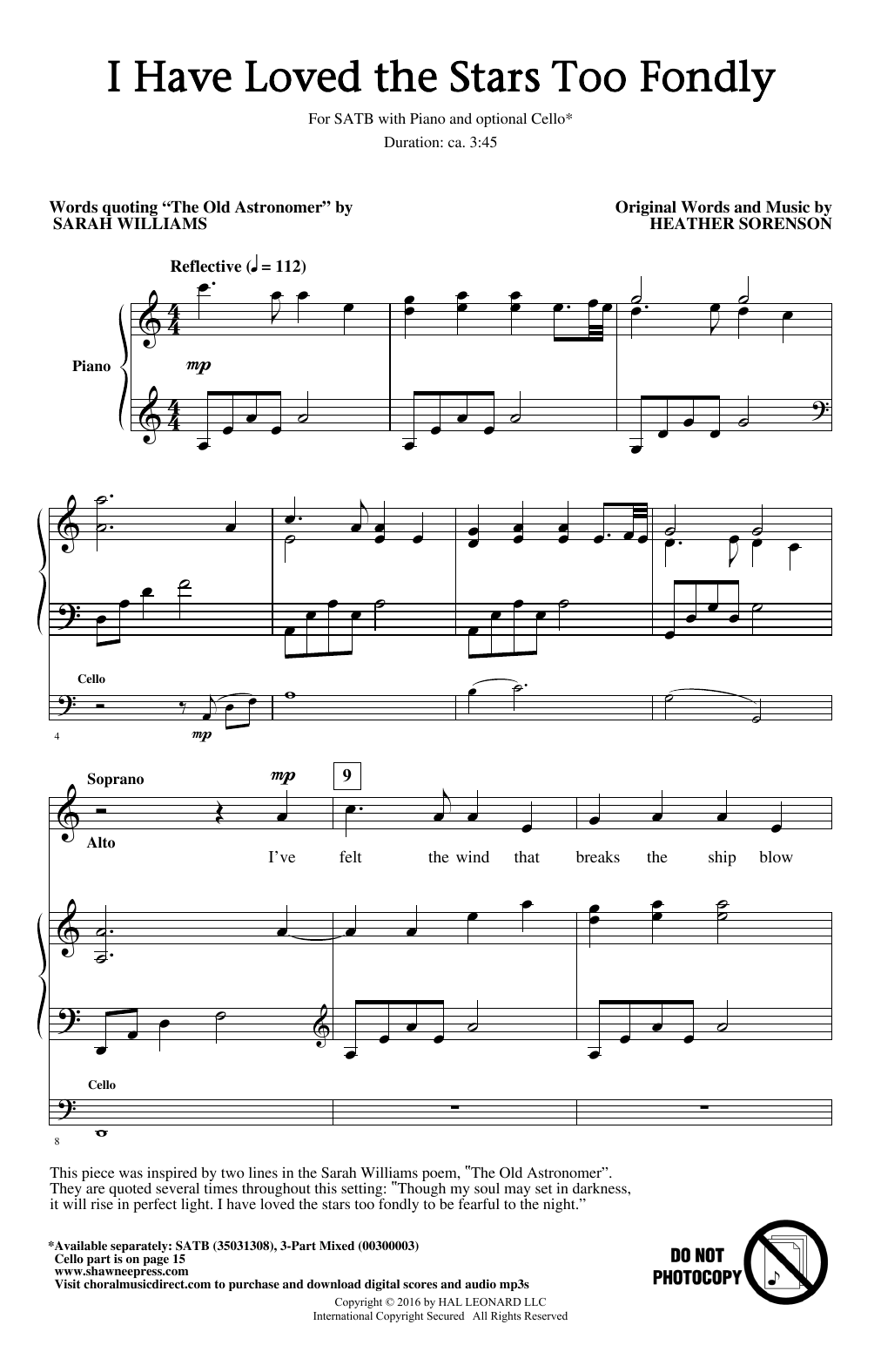 Produktbild zu: I Have Loved The Stars Too Fondly