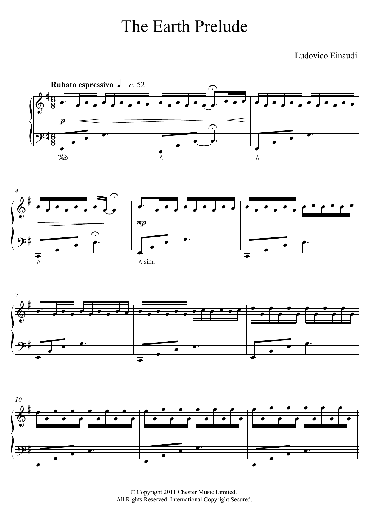 Product gallery: Page 1 of 1 The Earth Prelude, Ludovico Einaudi