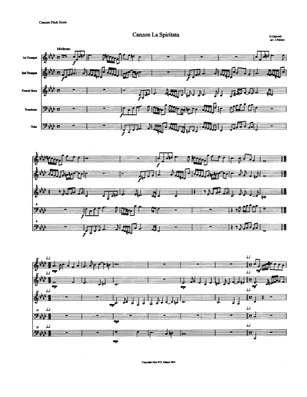 Produktgalerie: Seite 1 von 11 Canzon La Spiritata, , Blechbläser Quintett