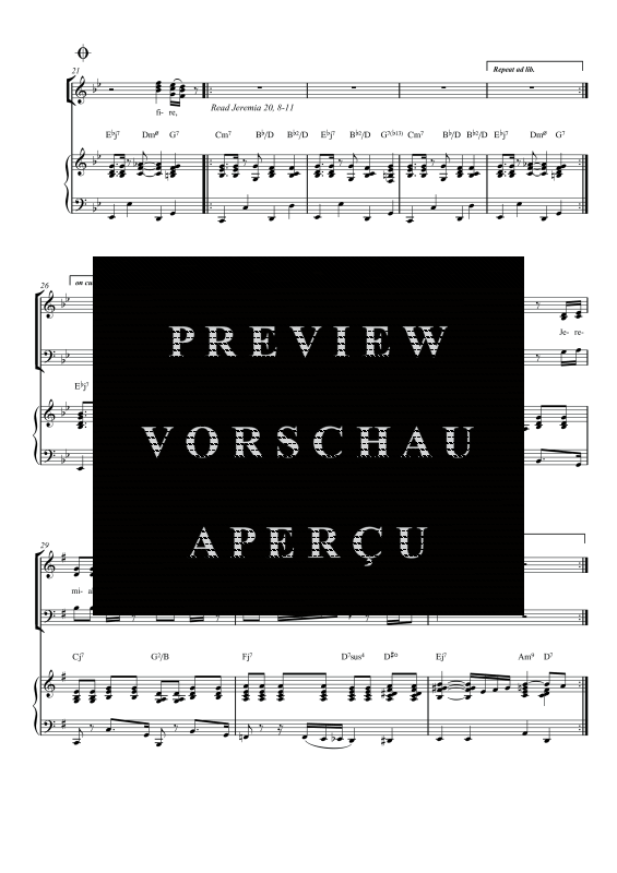 gallery: Jeremiah, , Gemischter Chor SAM/Solo opt. und Klavier