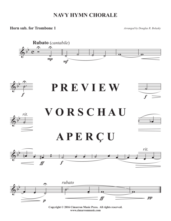 Produktgalerie: Seite 7 von 8 Navy Hymn Chorale , , (Blechbläserquartett)