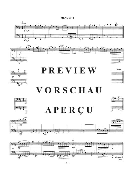 Produktgalerie: Seite 11 von 21 Suite in D minor , , (Euphonium + Tuba)