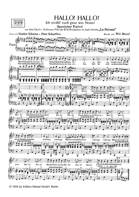 Produktbild zu: Hallo! Hallo! Ich erzähl euch ganz was Neues!