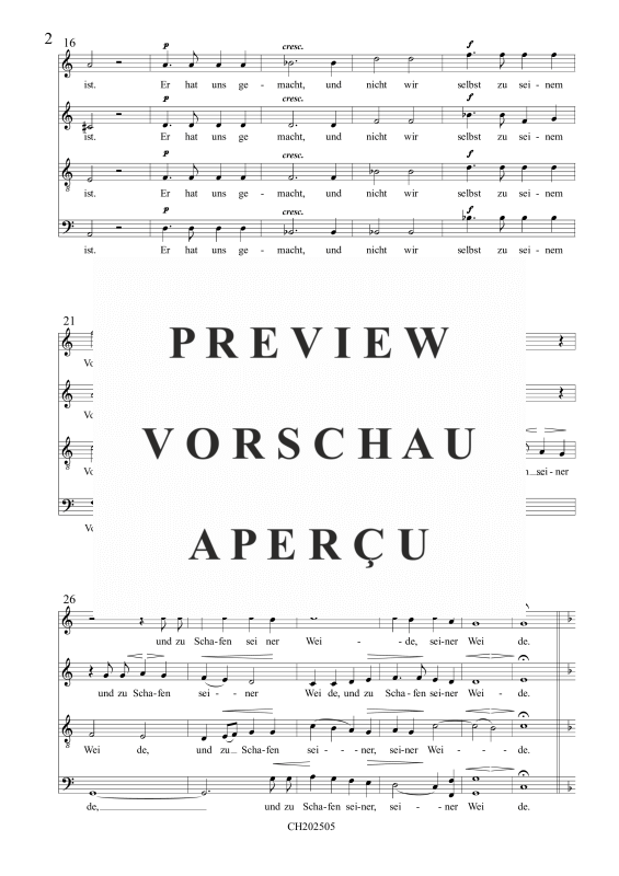 Produktgalerie: Seite 3 von 6 Jauchzet dem Herrn Psalm 100 (Klassiker der Chormusik), , Gemischter Chor