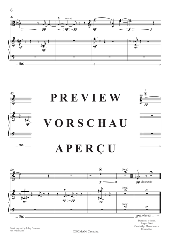 Product gallery: Page 7 of 11 Cavatine , , (viola + piano)