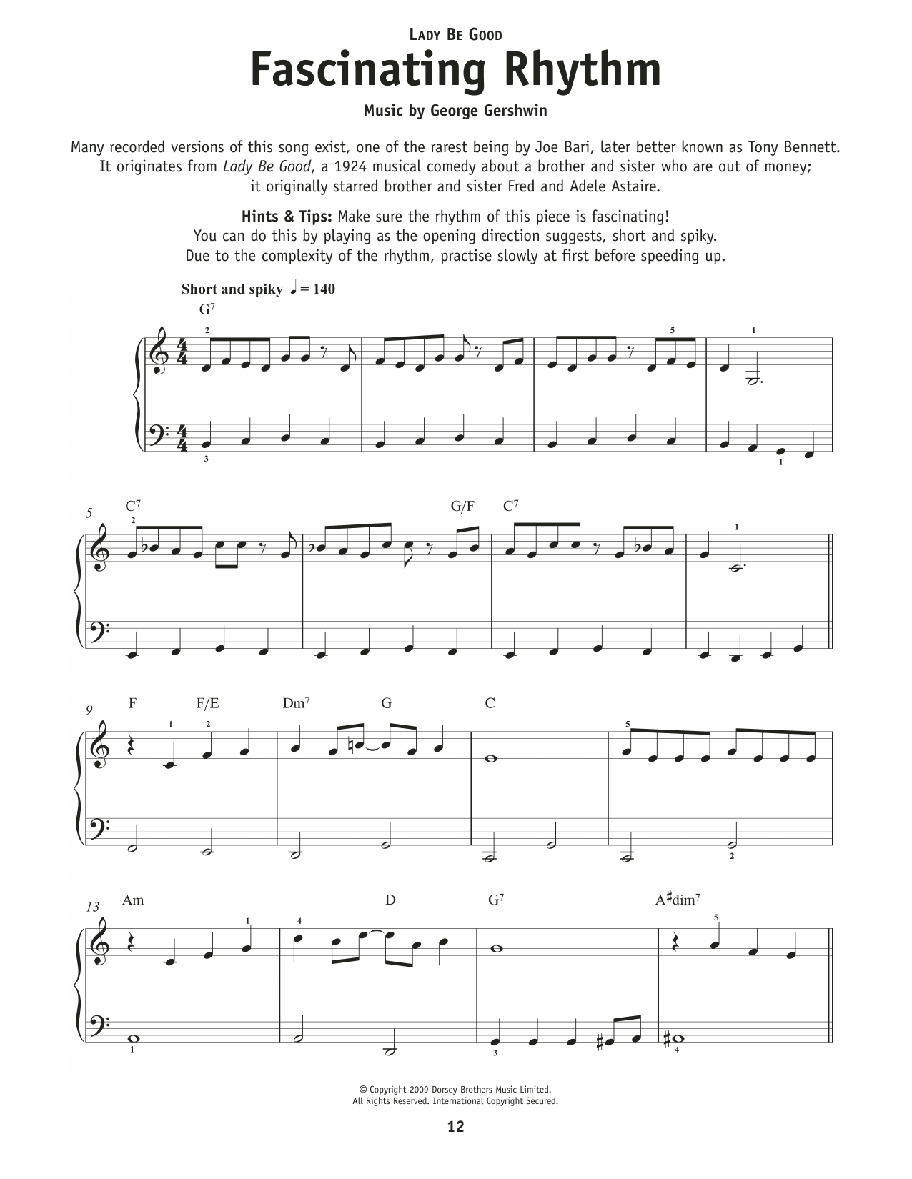 Produktgalerie: Seite 1 von 1 Fascinating Rhythm (from Lady Be Good), Ira Gershwin, Klavier