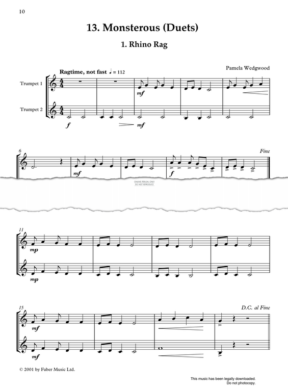 Produktgalerie: Seite 1 von 1 Monster-ous Duets, Pam Wedgwood, Trompete