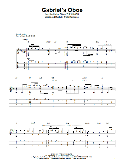 Product gallery: Page 1 of 1 Gabriel's Oboe (from The Mission), Ennio Morricone