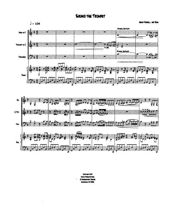 Produktgalerie: Seite 1 von 11 Sound the Trumpet, , Trompeten Trio und Klavier