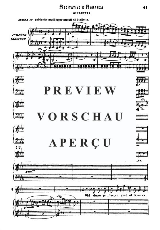 Produktgalerie: Seite 2 von 6 Eccomi in lieta vesta. Oh quante volte ti chiedo, , Gesang und Klavier