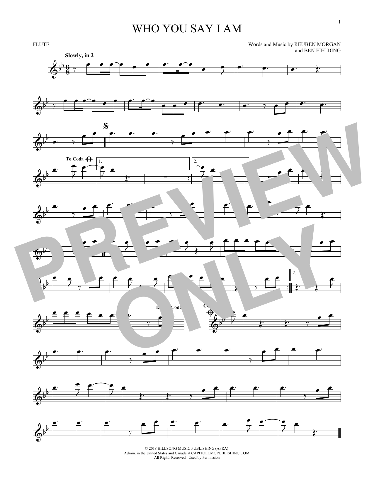 Product gallery: Page 1 of 1 Who You Say I Am, Hillsong Worship