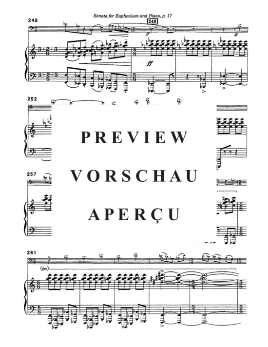 Product gallery: Page 17 of 21 Sonata for Euphonium , , (euphonium + piano)