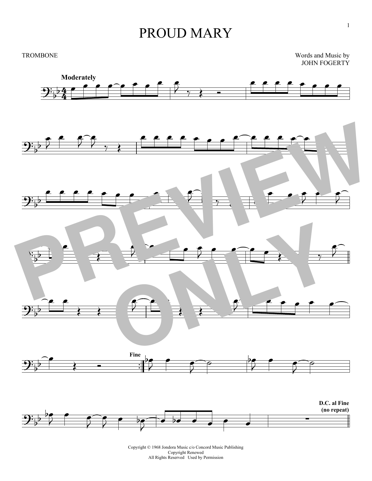 Product gallery: Page 1 of 1 Proud Mary, Creedence Clearwater Revival