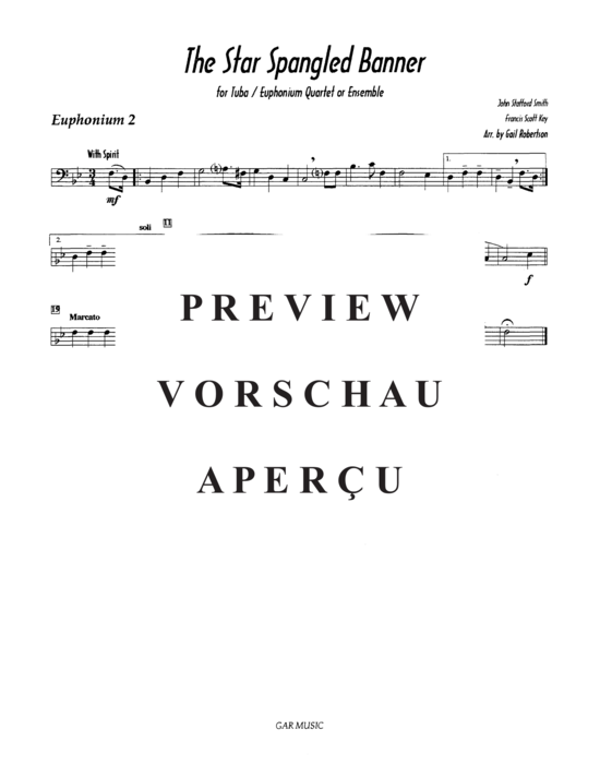 Product gallery: Page 6 of 9 Star Spangled Banner , , (Tuba Quartett EETT)