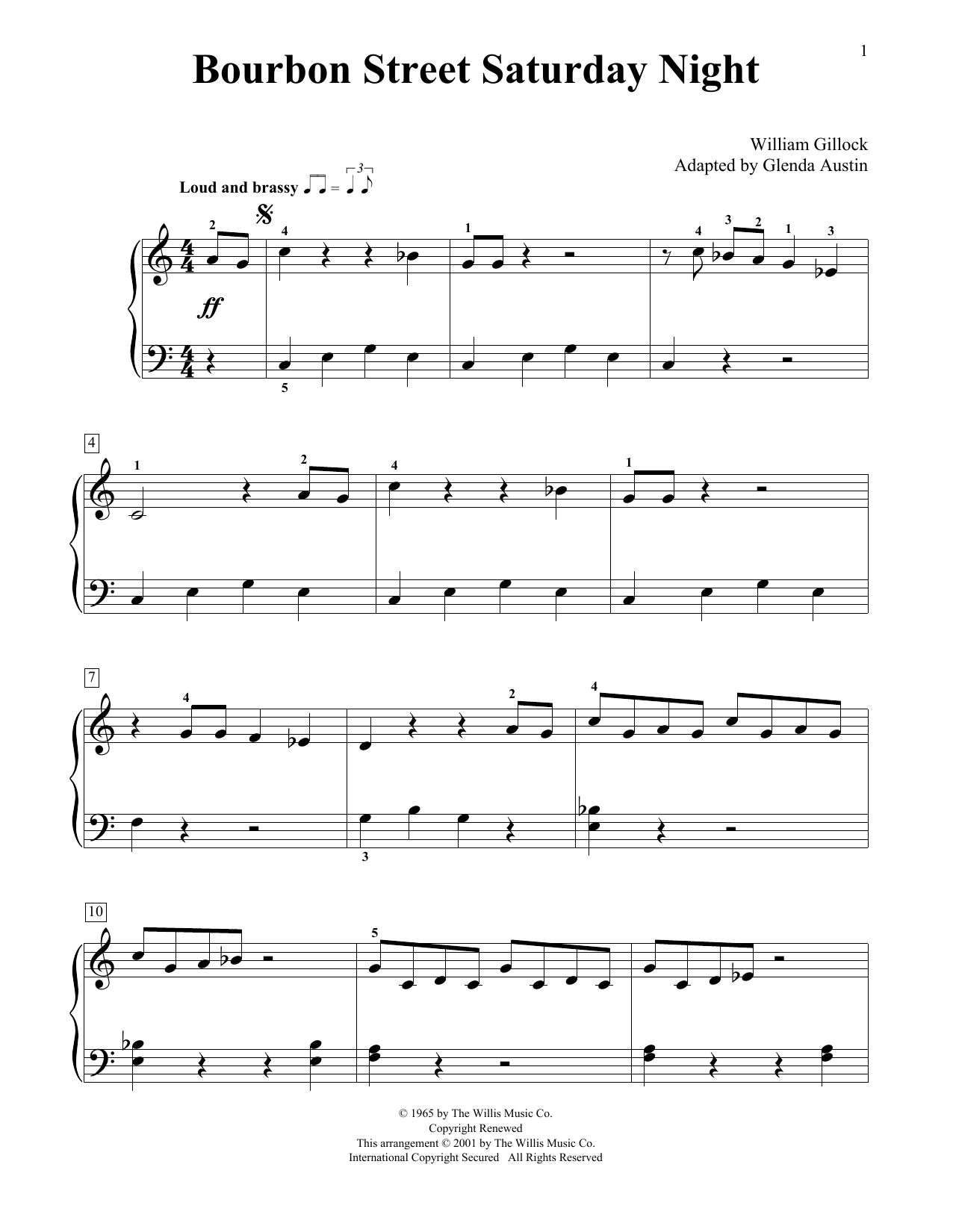 Produktbild zu: Bourbon Street Saturday Night (Simplified) (adapted by Glenda Austin)