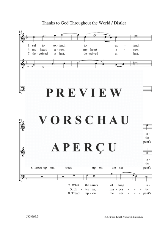 gallery: Thanks to God Throughout the World (The Year Cycle, Op. 5 No. 8), , (Gemischter Chor 3-st. SAT)