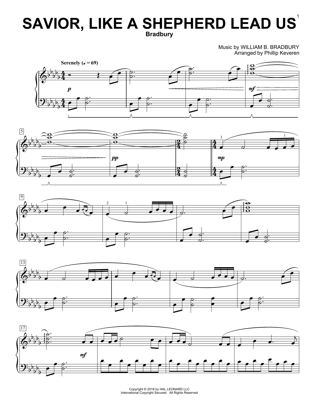 Produktbild zu: Savior, Like A Shepherd Lead Us (arr. Phillip Keveren)