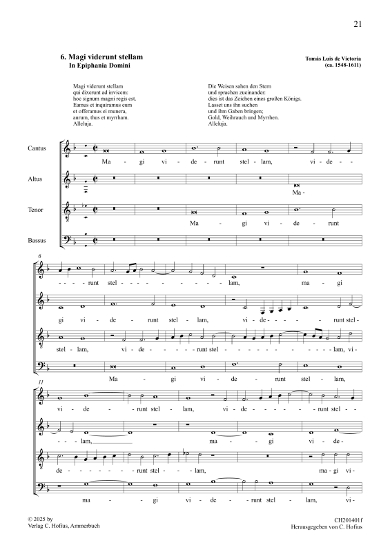 gallery: Magi viderunt stellam, , (Gemischter Chor)