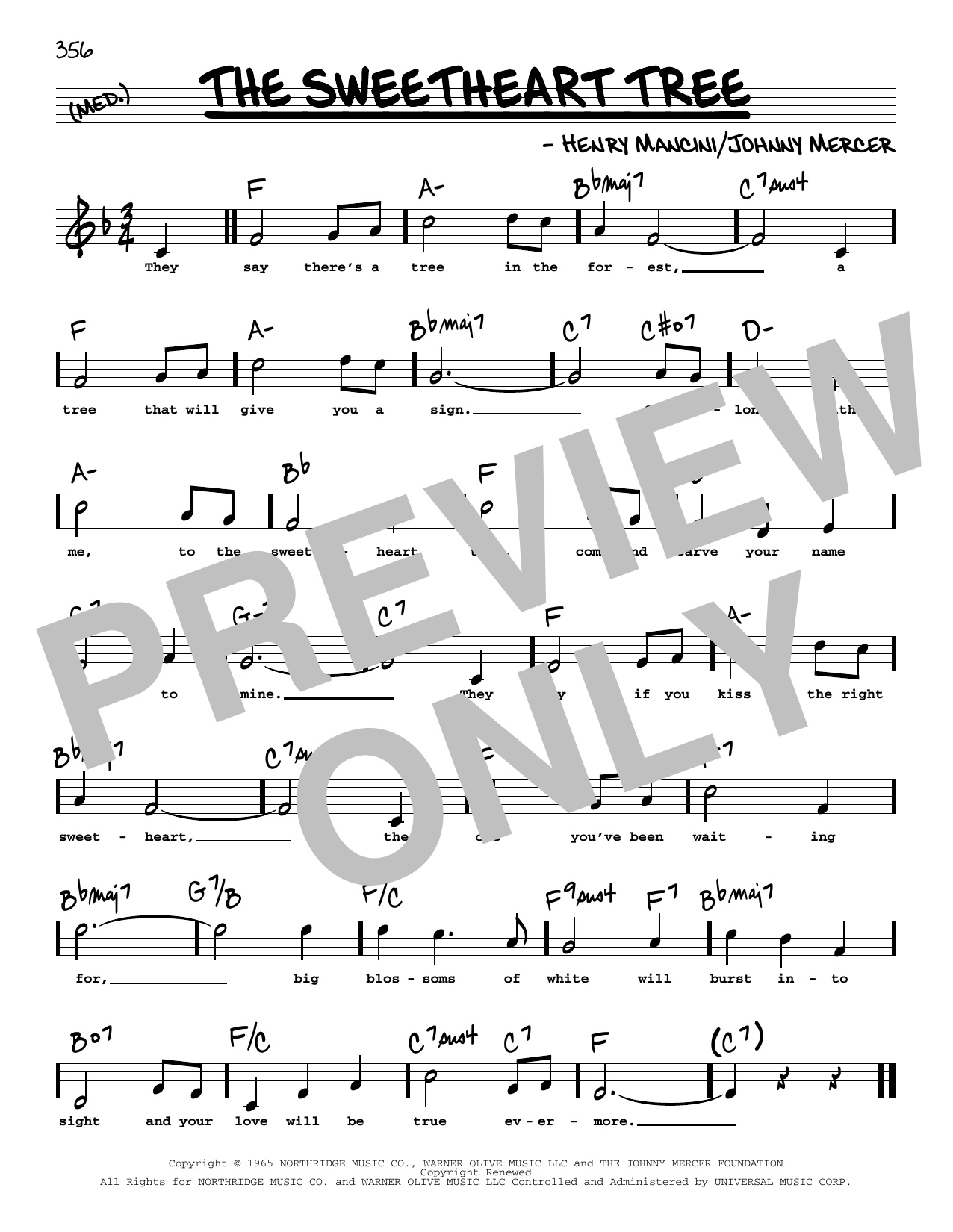 Produktgalerie: Seite 1 von 1 The Sweetheart Tree (High Voice), Johnny Mercer