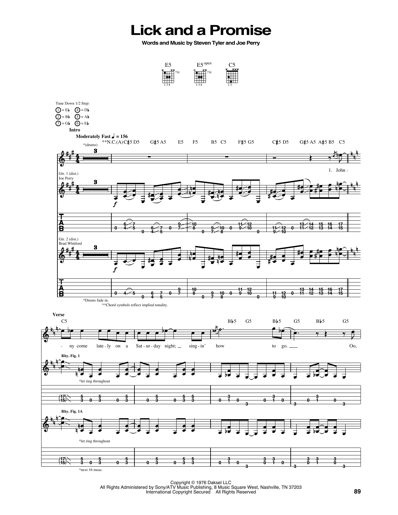 Produktbild zu: Lick And A Promise