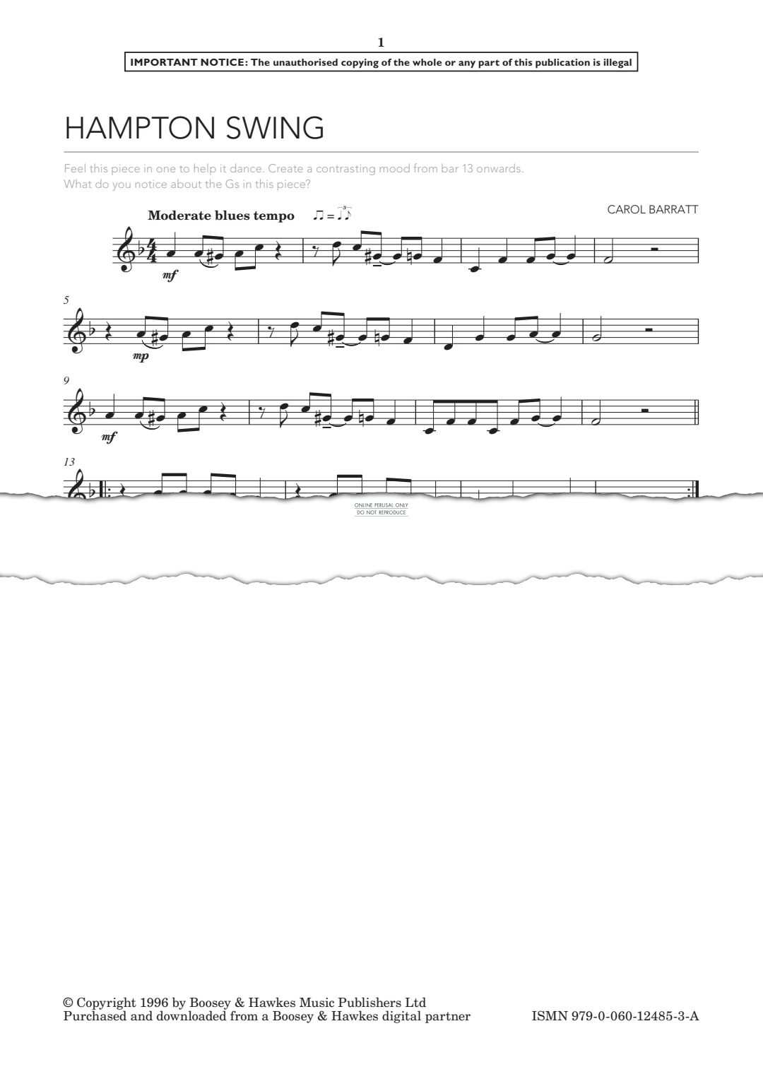 Produktgalerie: Seite 1 von 1 Hampton Swing, Carol Barratt, Klavier, Trompete