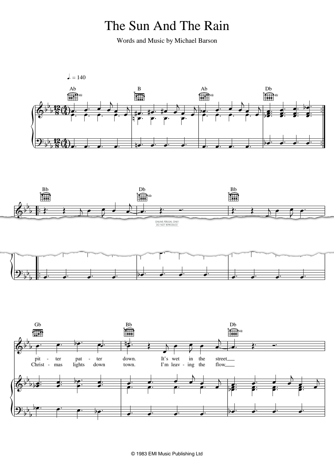 gallery: The Sun And The Rain, Madness, Gesang, Gitarre, Klavier