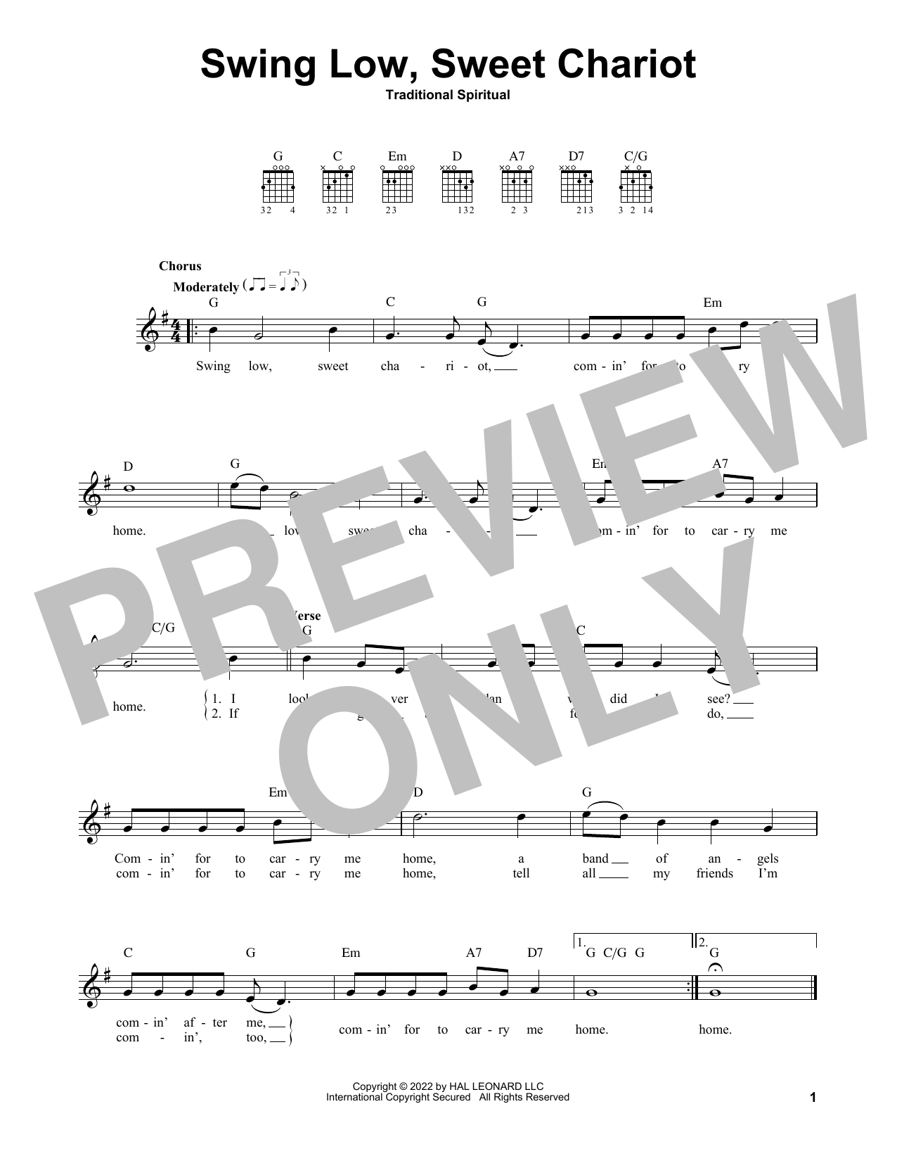 Produktbild zu: Swing Low, Sweet Chariot