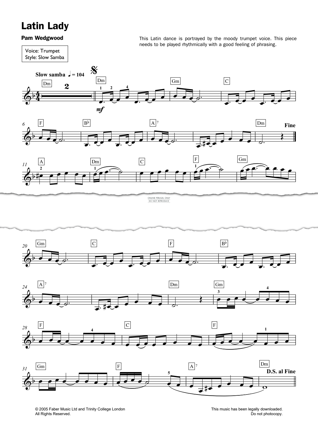 Product gallery: Page 1 of 1 Latin Lady, Pam Wedgwood