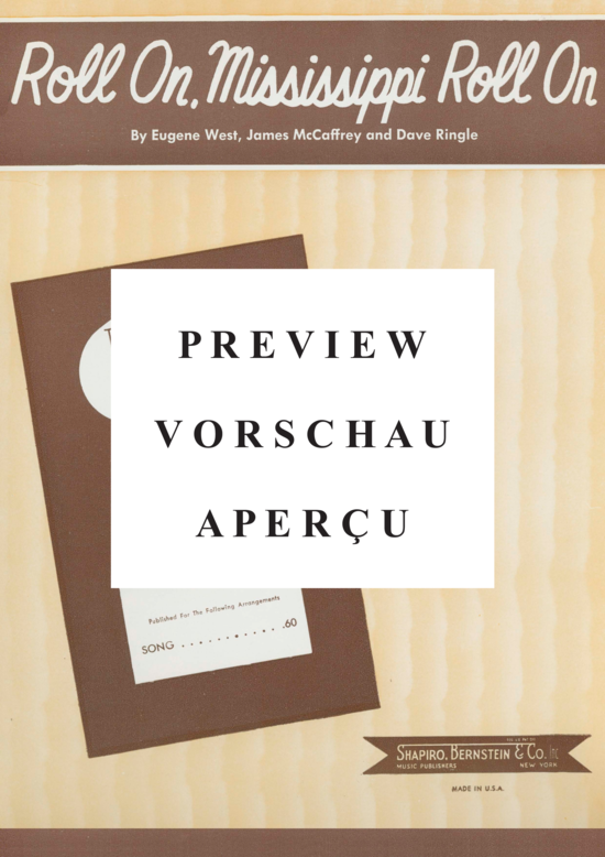 Produktgalerie: Seite 2 von 8 Roll On, Mississippi, Roll On , Popular Standard, Klavier und Gesang