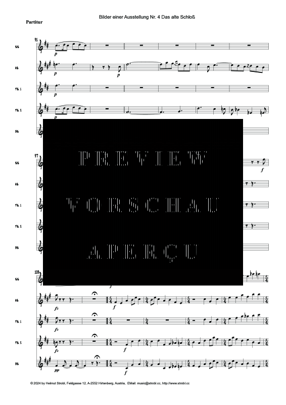 Produktgalerie: Seite 9 von 11 Promenade, Das alte Schloß, , Saxophon Quintett