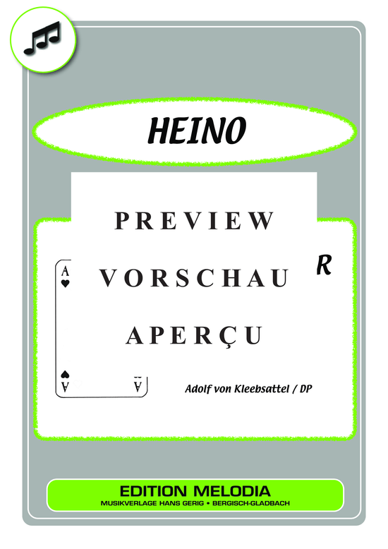 gallery: In einer Bar in Mexico , Heino, (Melodie-Stimmen in C/B/Es)