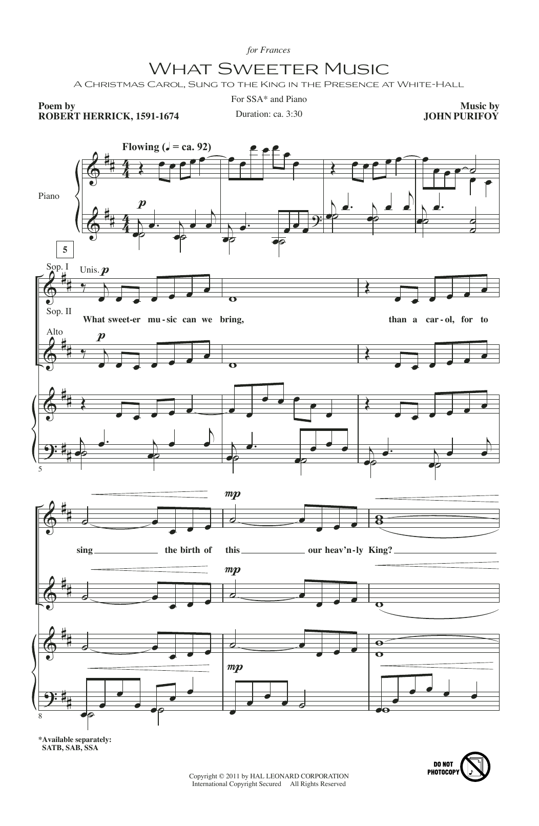 Produktgalerie: Seite 1 von 1 What Sweeter Music, John Purifoy, Chor
