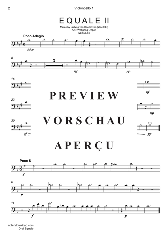 Produktgalerie: Seite 9 von 15 Drei Equale , , (Violoncello Quartett)
